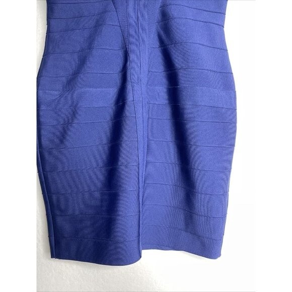 Ribbed Tank Top Dress Size XLarge Blue Polyester Spandex Blend Comfortable Slim - Picture 5 of 6